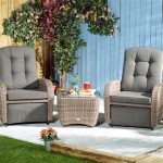 Bellevue 2 Seater Reclining Rattan Garden Furniture Set