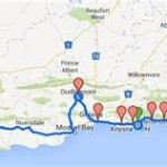Detailed Map Garden Route Cape Town To Port Elizabeth