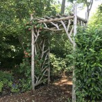 How To Build A Garden Arbor Out Of Branches And Limbs