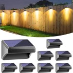 Solar Fence Lights Suitable For Garden Or Pool