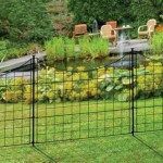 Zippity Black Metal Garden Fence Panel