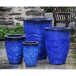 Blue Ceramic Garden Pots