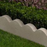Curved Scalloped Concrete Garden Edging