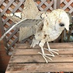 Flying Metal Owl Garden Ornament