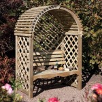 Garden Arch Trellis With Bench