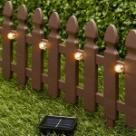 Garden Border Fence With Solar Lights