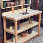 Garden Potting Bench On Wheels