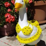 Goose Garden Statue With Outfits