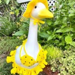 Goose Garden Statue With Outfits