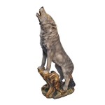 Howling Wolf Garden Statue