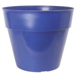 Large Blue Plastic Garden Pots