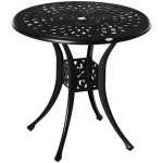 Metal Garden Table With Parasol Hole