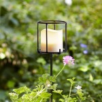 Outdoor Garden Stake Votive Candle Holders