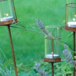 Outdoor Garden Stake Votive Candle Holders