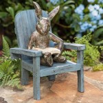 Reading Bunny Garden Statue