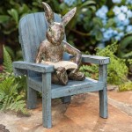 Reading Bunny Garden Statue