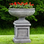 Resin Garden Urns And Pedestals