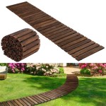 Roll Out Wooden Garden Path
