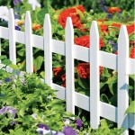 Small White Picket Garden Fence